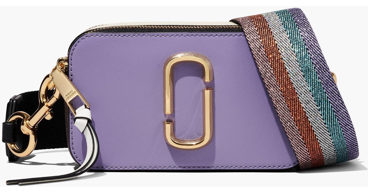 Marc Jacobs The Colorblock Snapshot Bag in Purple | Lyst