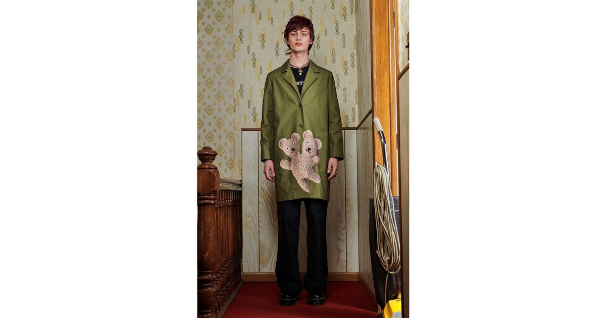 Marc Jacobs Teddy Coat in Green | Lyst