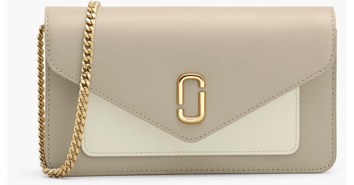 Marc Jacobs The Longshot Chain Wallet Bag in Natural | Lyst