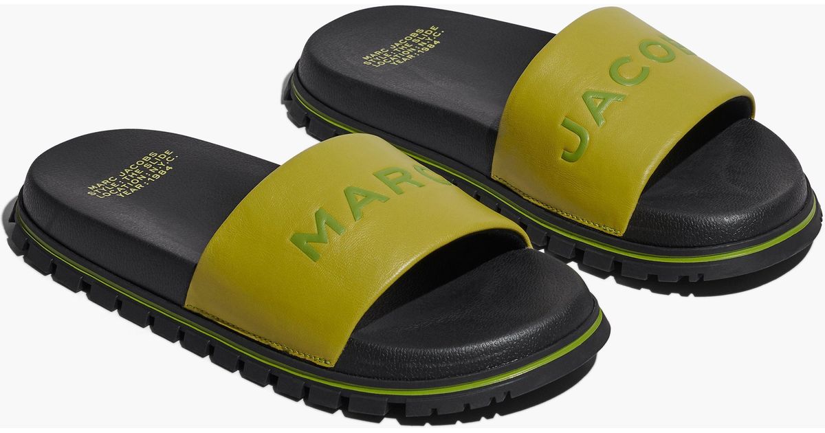 marc jacobs logo sport slide sandal