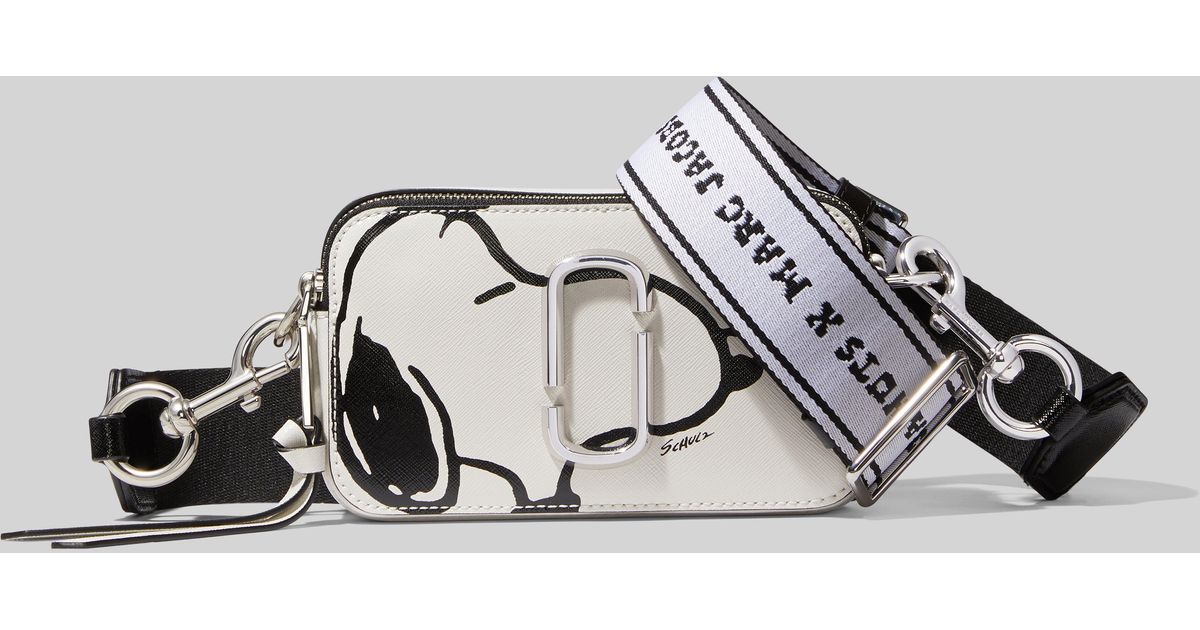 Marc Jacobs Leather White Peanuts Edition Snoopy Snapshot Shoulder Bag