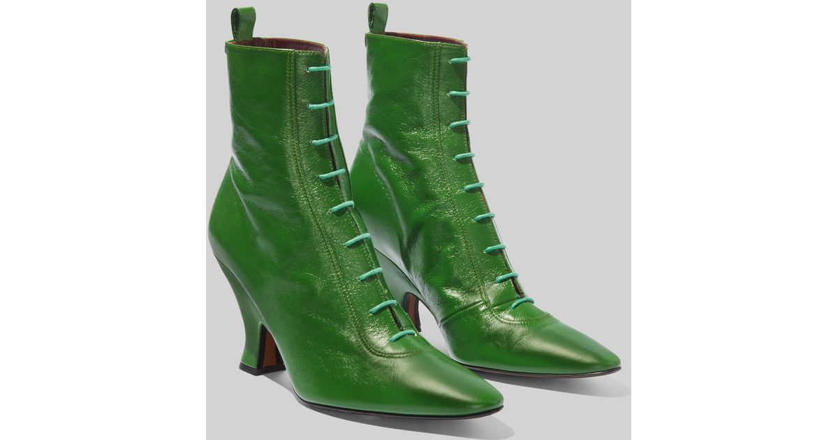 Marc Jacobs The Victorian Boots in Green Lyst