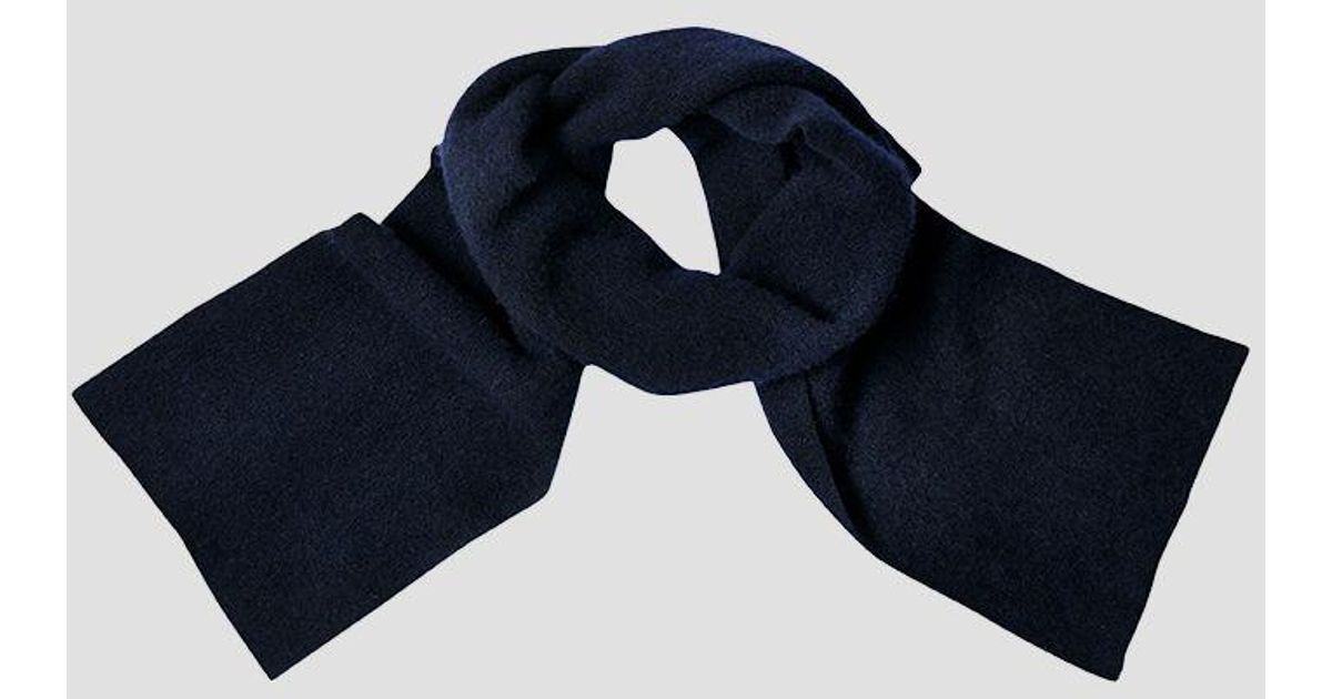 Margaret Howell Cashmere Felted Scarf in Night (Blue) for Men - Lyst
