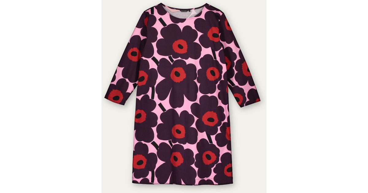 Marimekko Cotton Maakki Pieni Unikko Dress Lyst Marimekko Cotton Maakki Pieni Unikko Dress Lyst