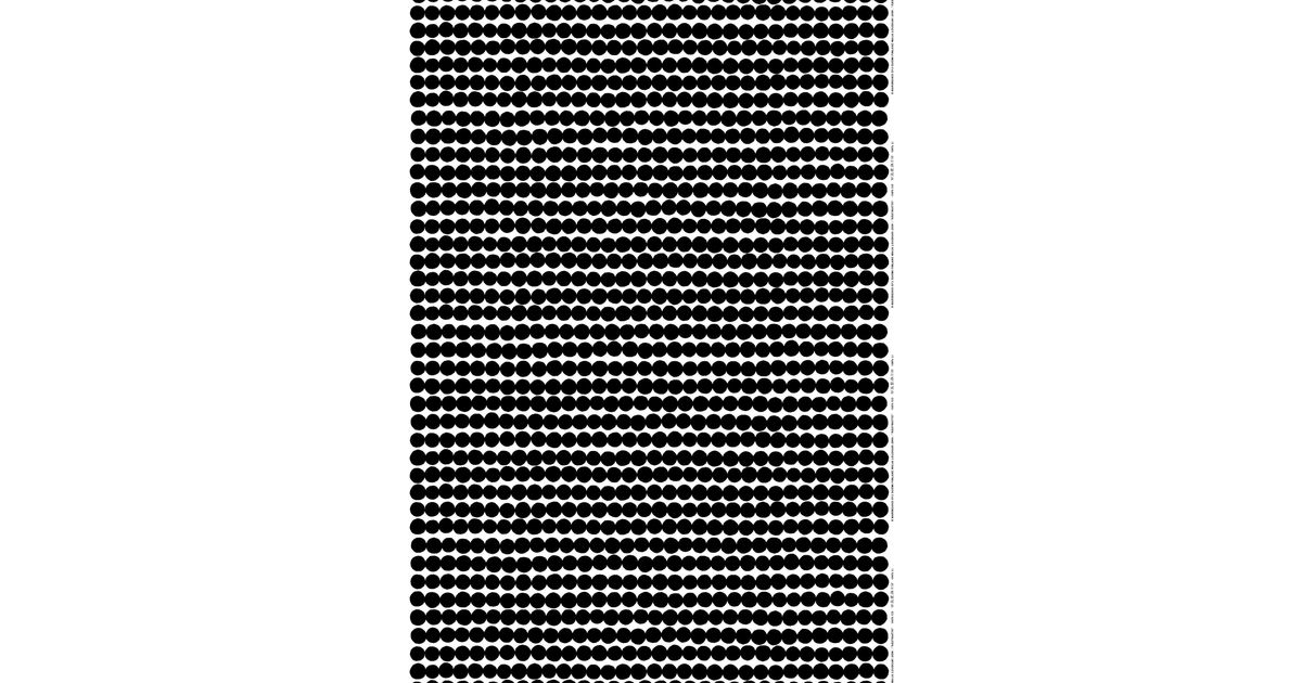 Marimekko Rasymatto Cotton Fabric In White Black Black Lyst