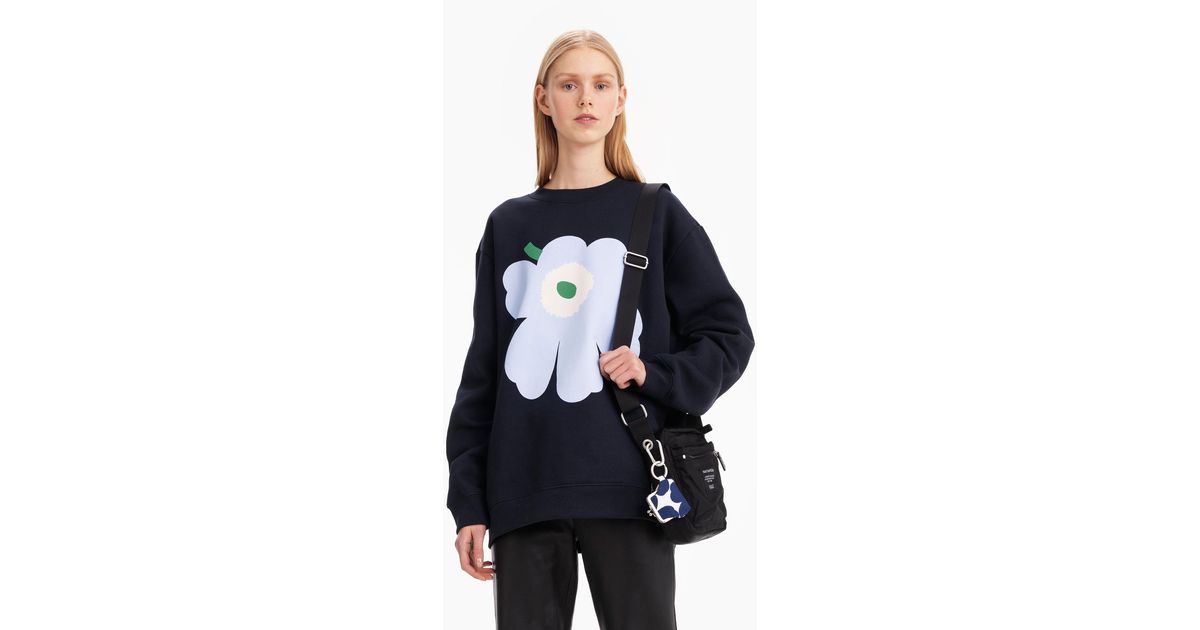 Marimekko Cotton 30 Lohkare Unikko Sweatshirt In Blue Light Blue Blue Lyst Marimekko Cotton 30 Lohkare Unikko Sweatshirt In Blue Light Blue Blue Lyst