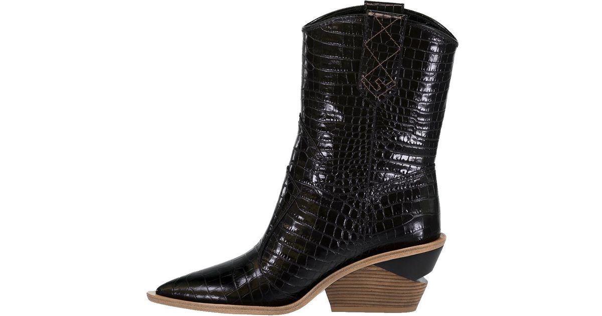 fendi croc boots