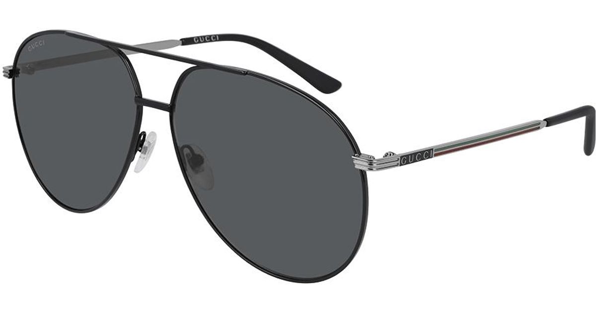 gucci black aviators
