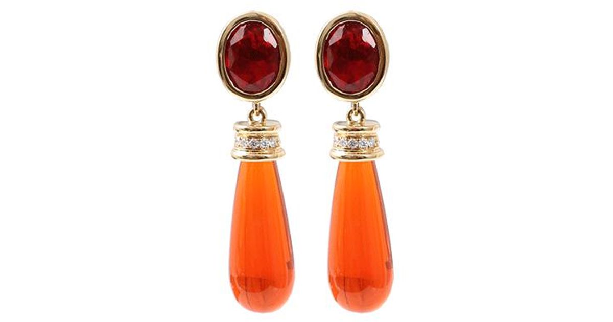 fire opal earrings