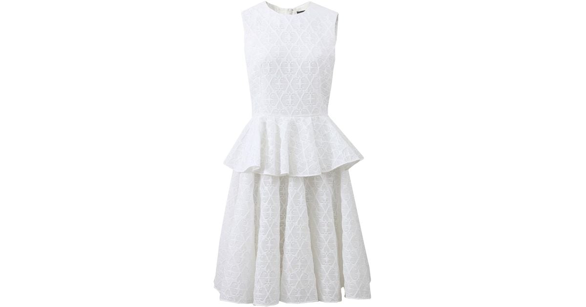 alexander mcqueen peplum dress