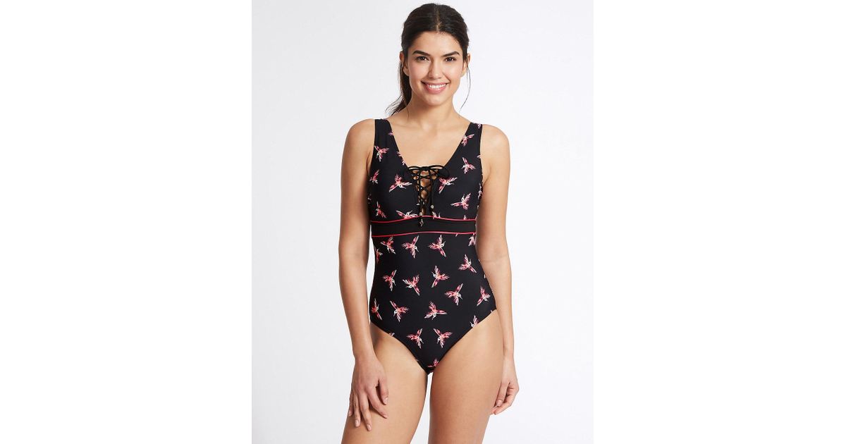 marks and spencer black swimsuit