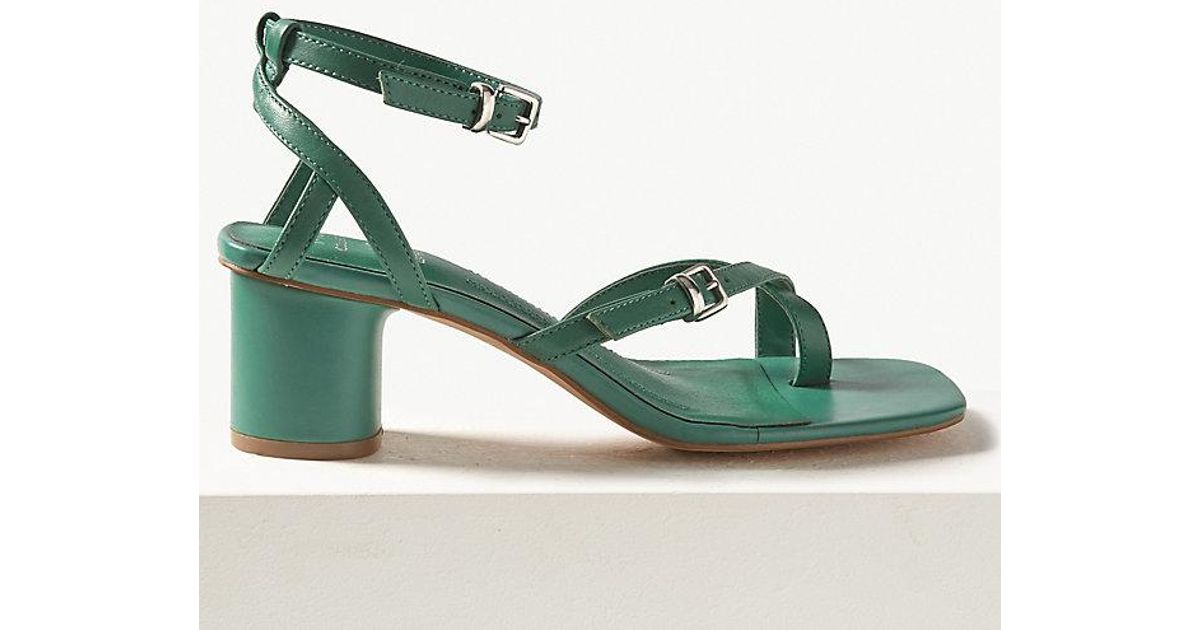 marks and spencer green sandals