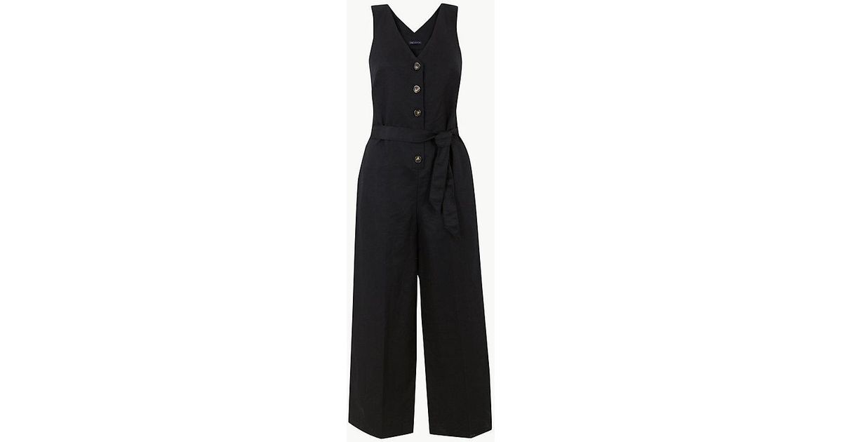 marks and spencer linen jumpsuit