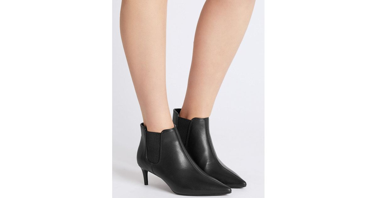 marks and spencer kitten heel boots