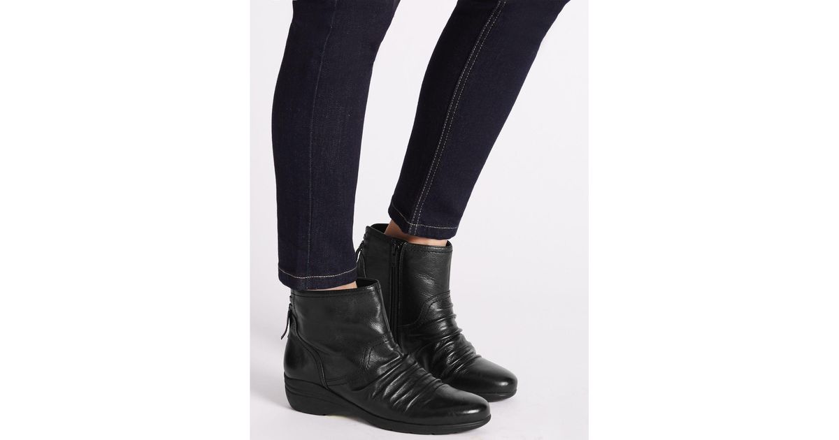 marks and spencer ruched boots