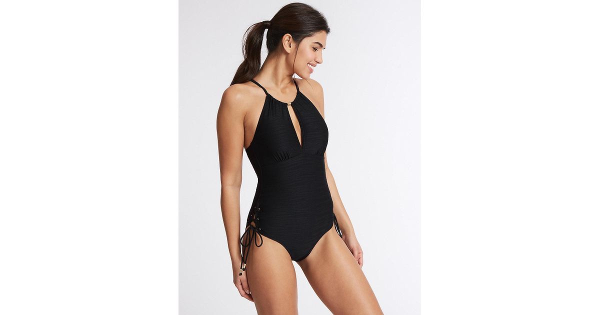 marks and spencer black swimsuit