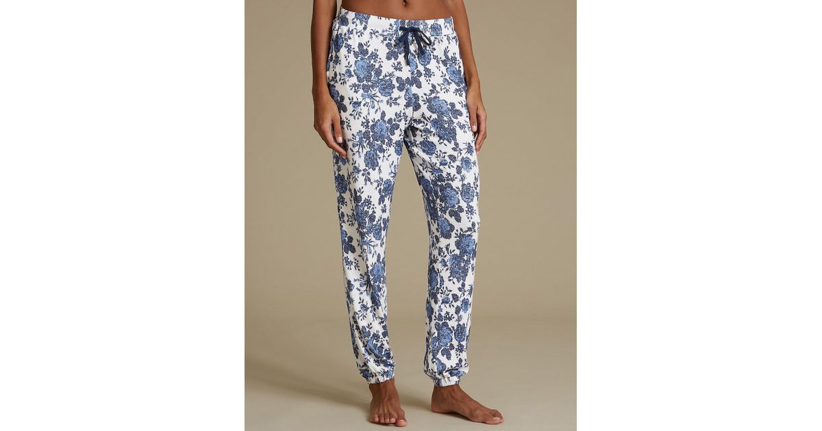 M/&S COLLECTION GREY or PINK MIX STAR PRINT CUFFED HEM PYJAMA SET