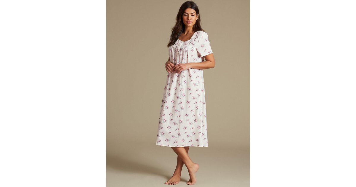 marks and spencer cotton nightdress
