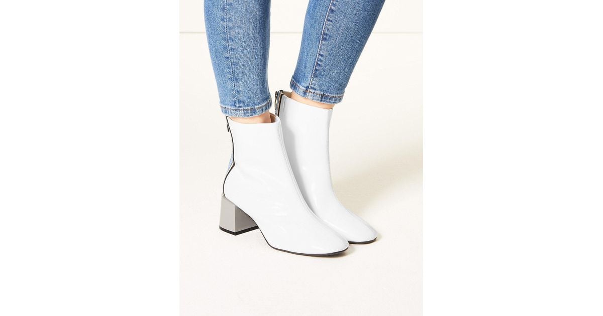 black patent boots marks spencer