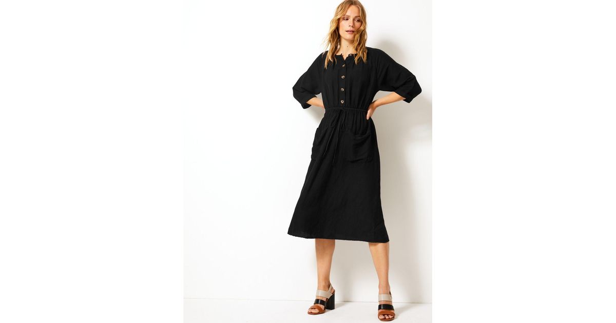 marks spencer black dress