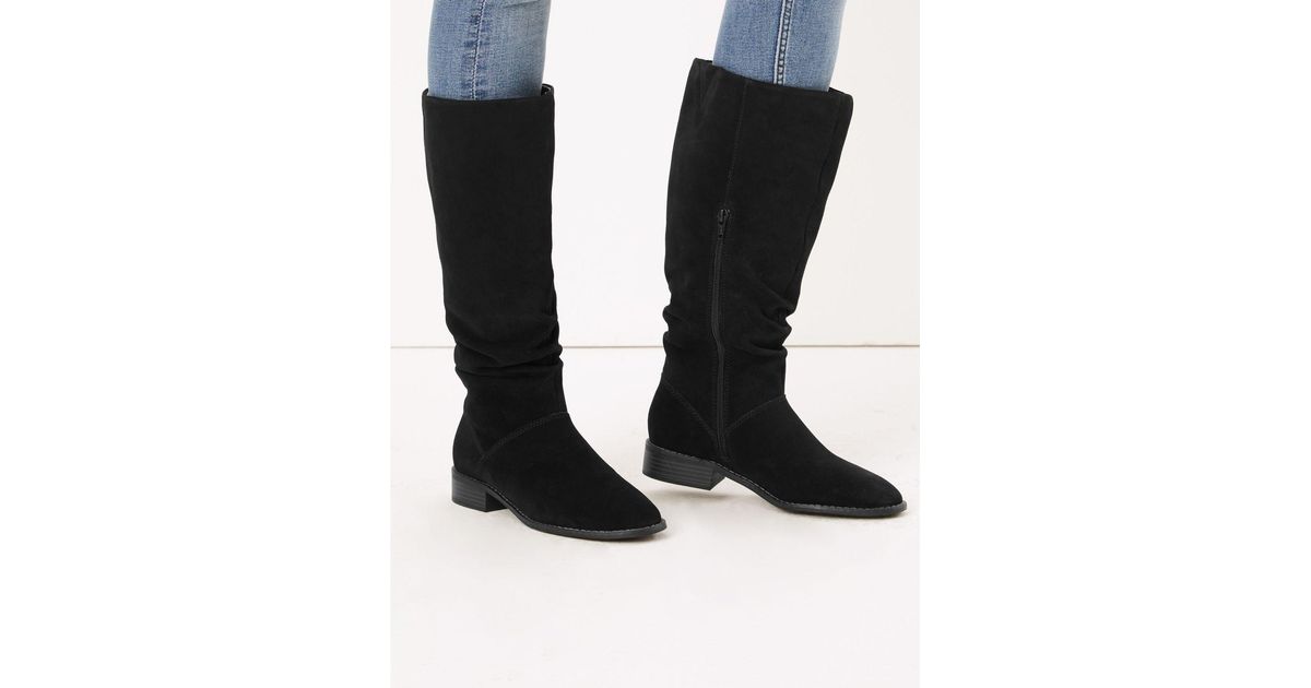 marks and spencer ruched boots