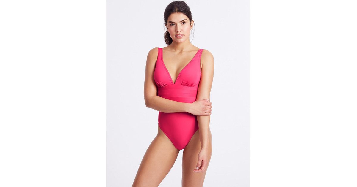 padded plunge swimsuit
