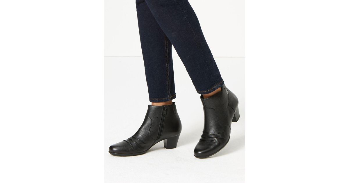 marks and spencer ruched boots