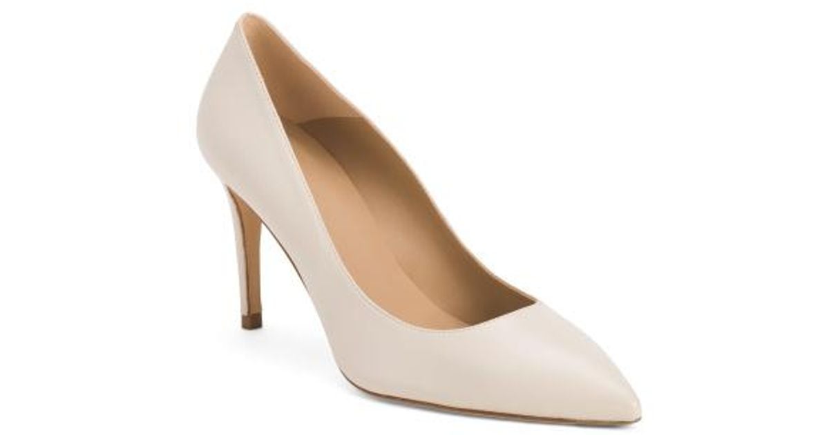 Marshalls Leather Single Sole Pointy Toe Closed Court Heels For in ...