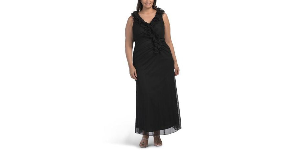 black long sleeve bridesmaid dresses See-through Chiffon Puff Dress Pin by Ansie De Size (US):11 Vogacloset