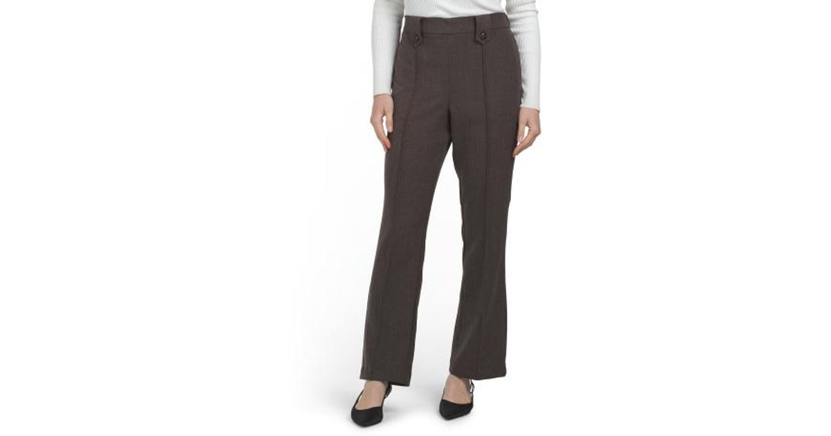 Marshalls Flannel Button Tab Bootcut Pants For in Gray | Lyst