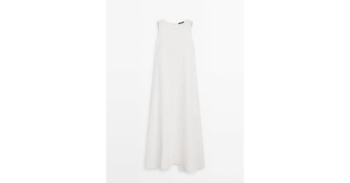 massimo dutti ribbed white dress Massimo Dutti Ribbed Dress