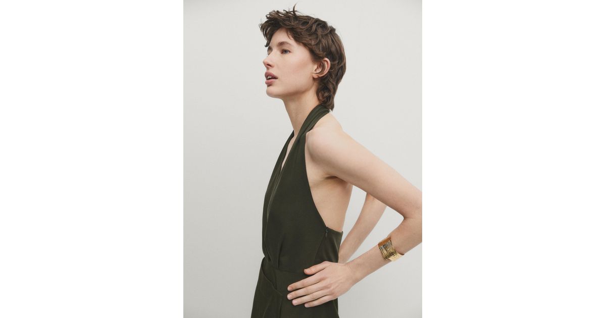 Linen Dress Halter Studio Massimo Dutti Espaa Vestidos Vestido Halter Popeln Espalda Abierta MASSIMO Linen Dress Halter Studio Massimo Dutti Espaa Vestidos Vestido Halter Popeln Espalda Abierta MASSIMO