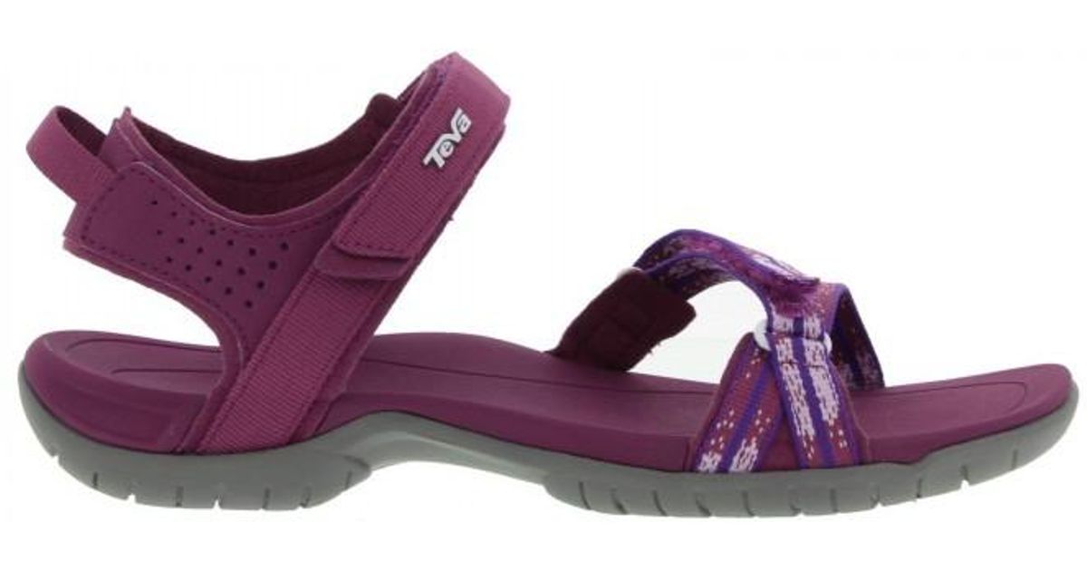 purple walking sandals