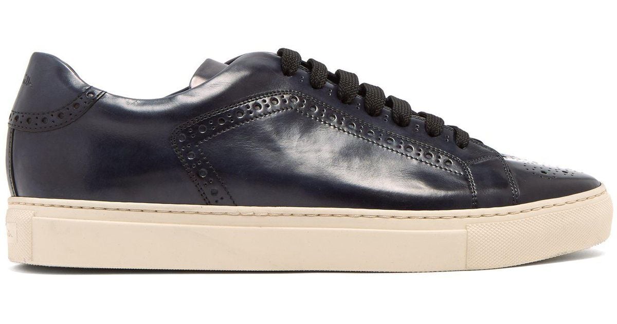 Paul Smith Wooster Leather Trainers in Navy (Blue) for Men - Lyst