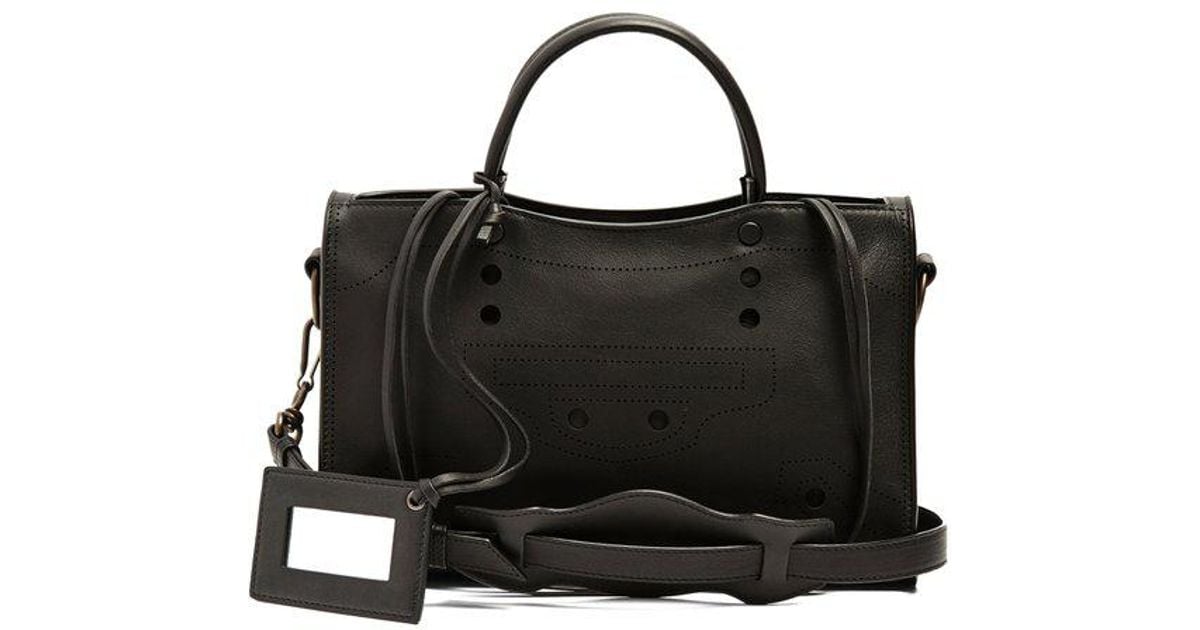 Balenciaga Blackout City Small Leather Bag | Lyst