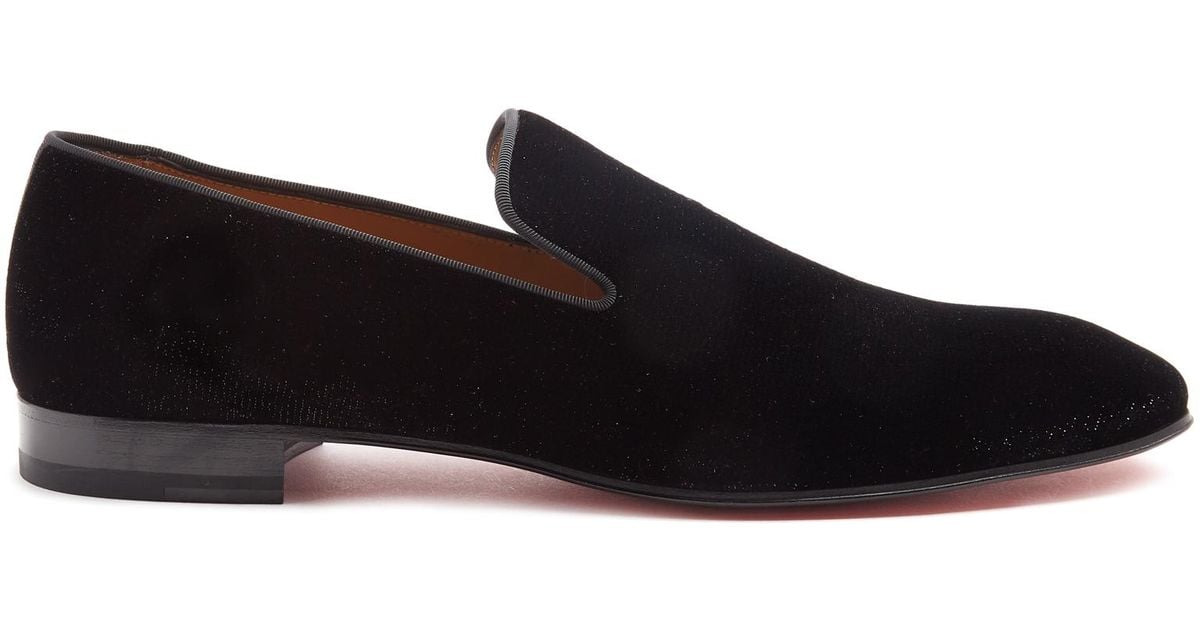 christian louboutin velvet loafers