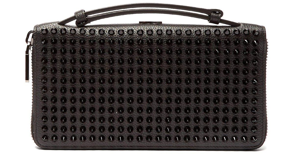 Christian Louboutin Panettone Xl Spike Stud Leather Wallet in