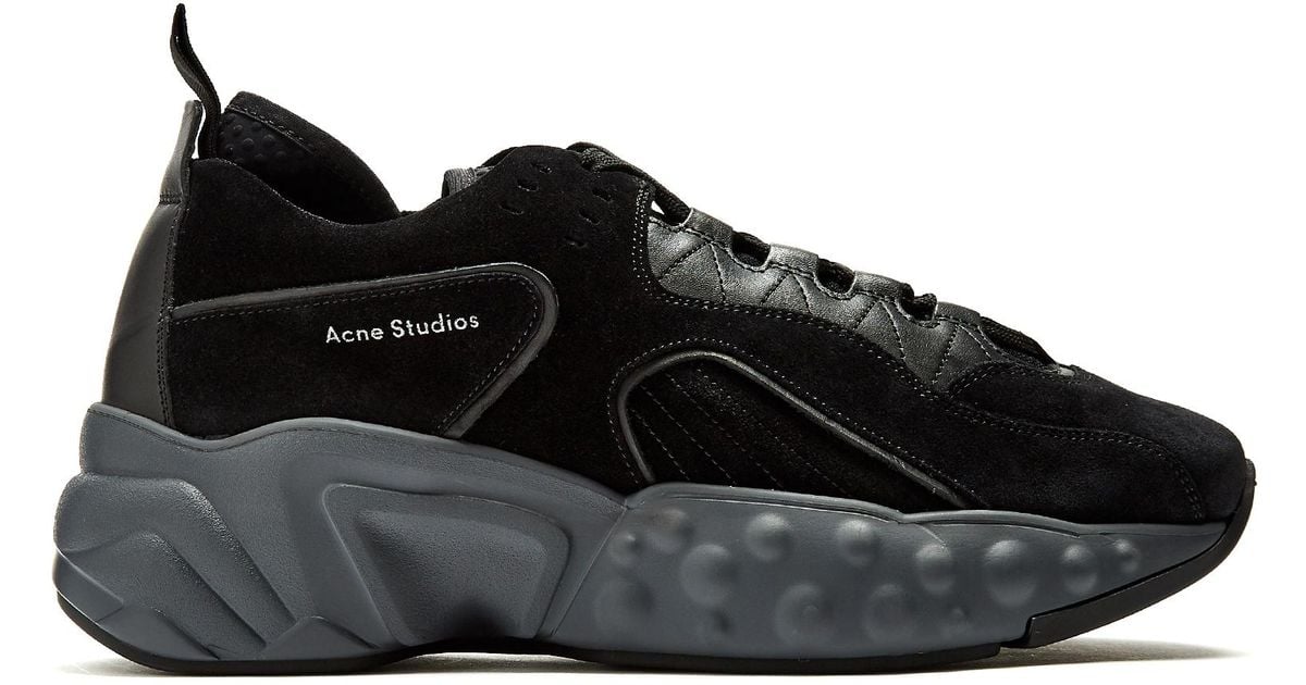acne black trainers