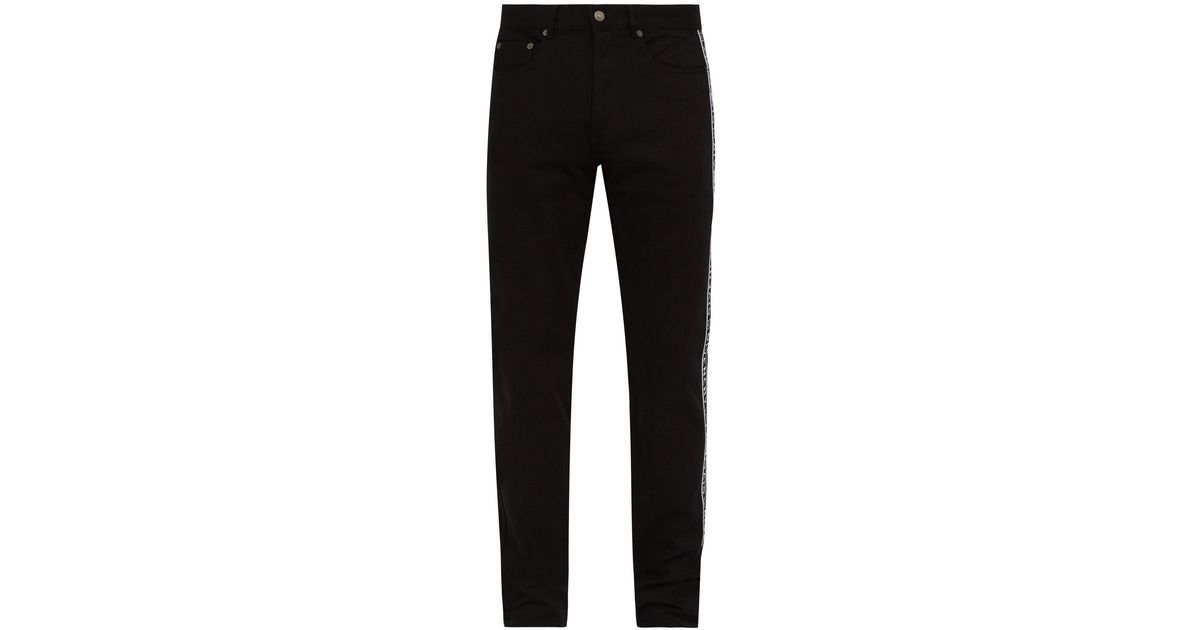 Side tape black jeans 2025