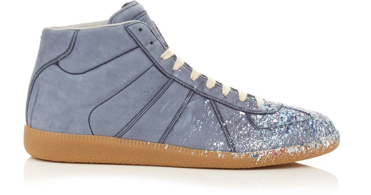 maison margiela shoes with paint