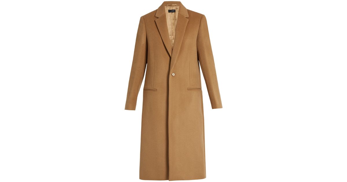JOSEPH Nevada Single-breasted Cashmere Coat in Camel (Blue) | Lyst
