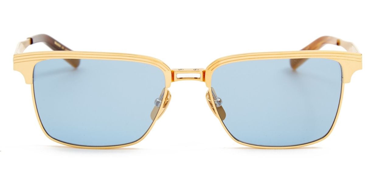 Toezicht houden camouflage Zegevieren Dita Eyewear Aristocrat Gold-plated D-frame Sunglasses in Metallic for Men  | Lyst