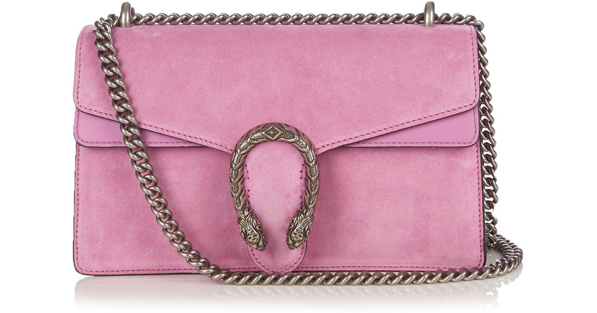 Gucci Dionysus Suede Shoulder Bag in Pink | Lyst Canada