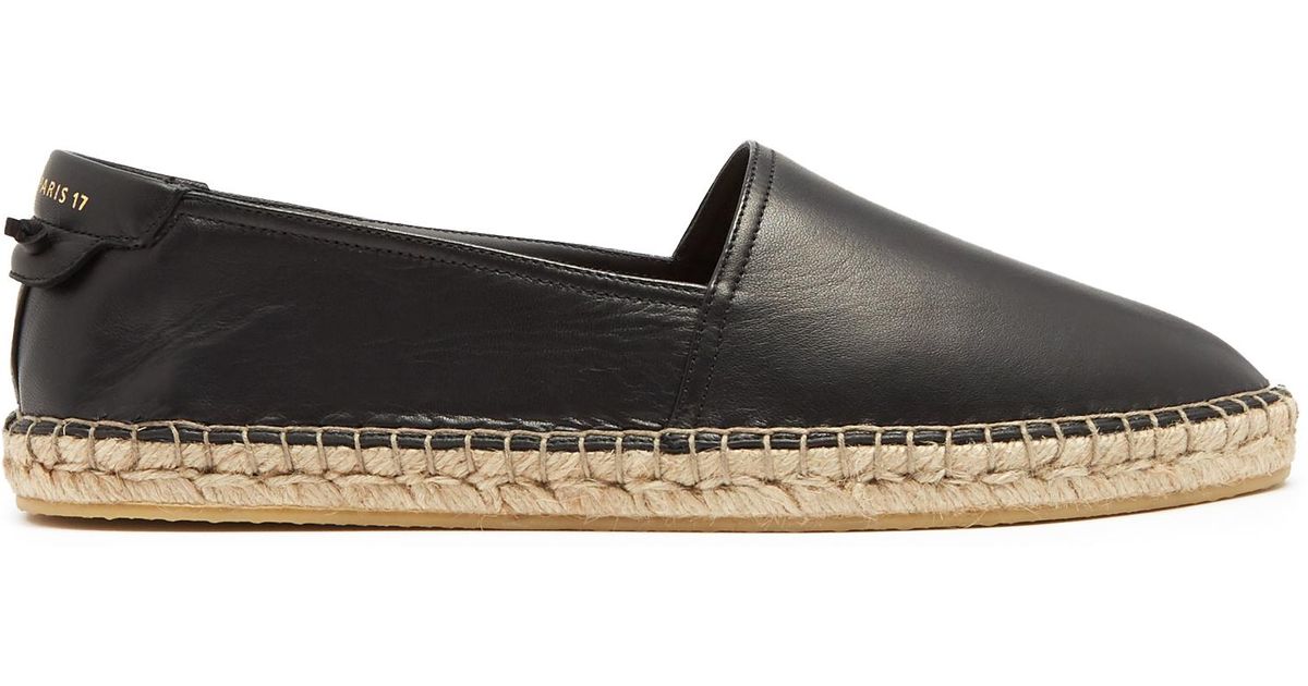 Givenchy Leather Espadrilles in Black for Men | Lyst