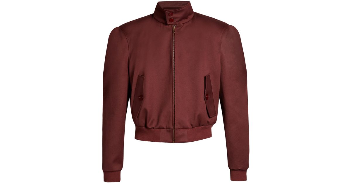 Balenciaga Harrington Cotton-blend Cropped Jacket for Men Lyst UK