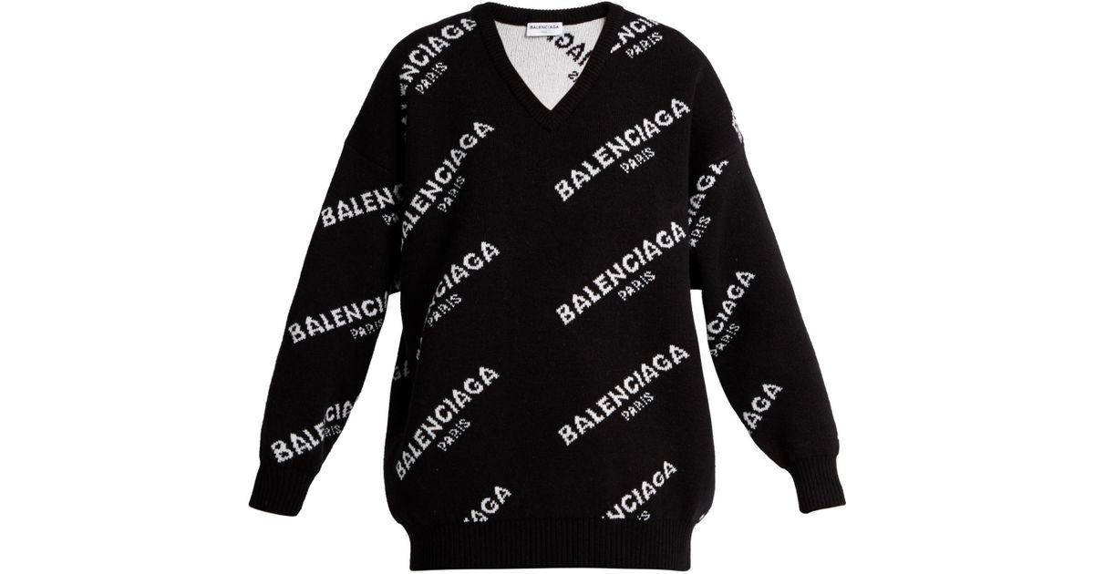 balenciaga cardigan black