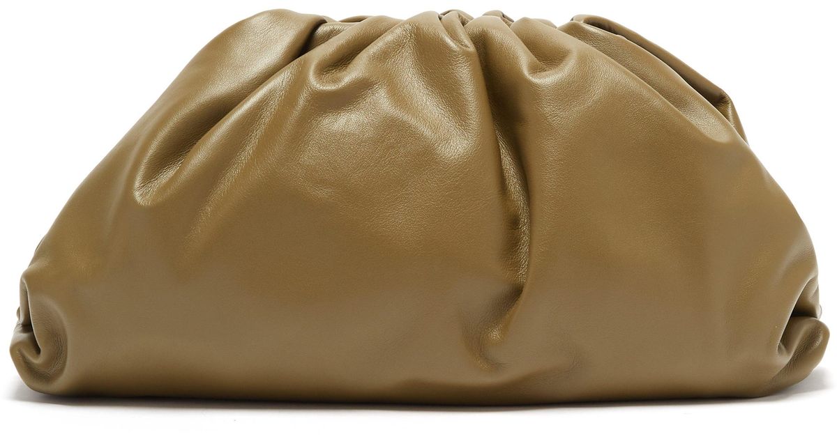 large leather clutch bag