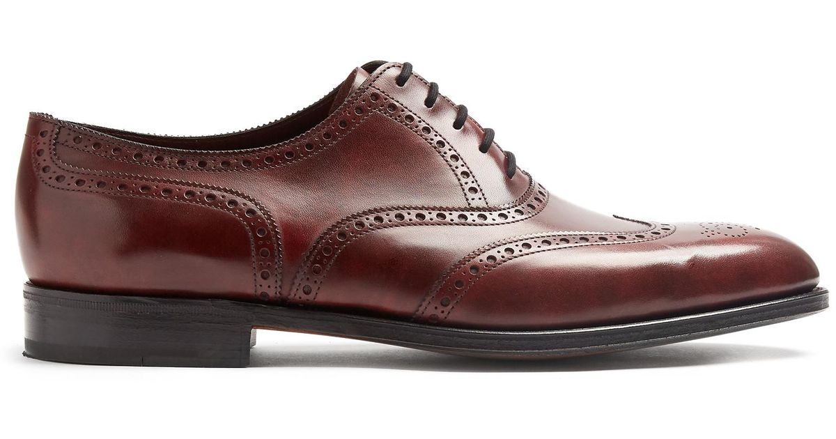 John Lobb Stowey Leather Brogues for Men | Lyst