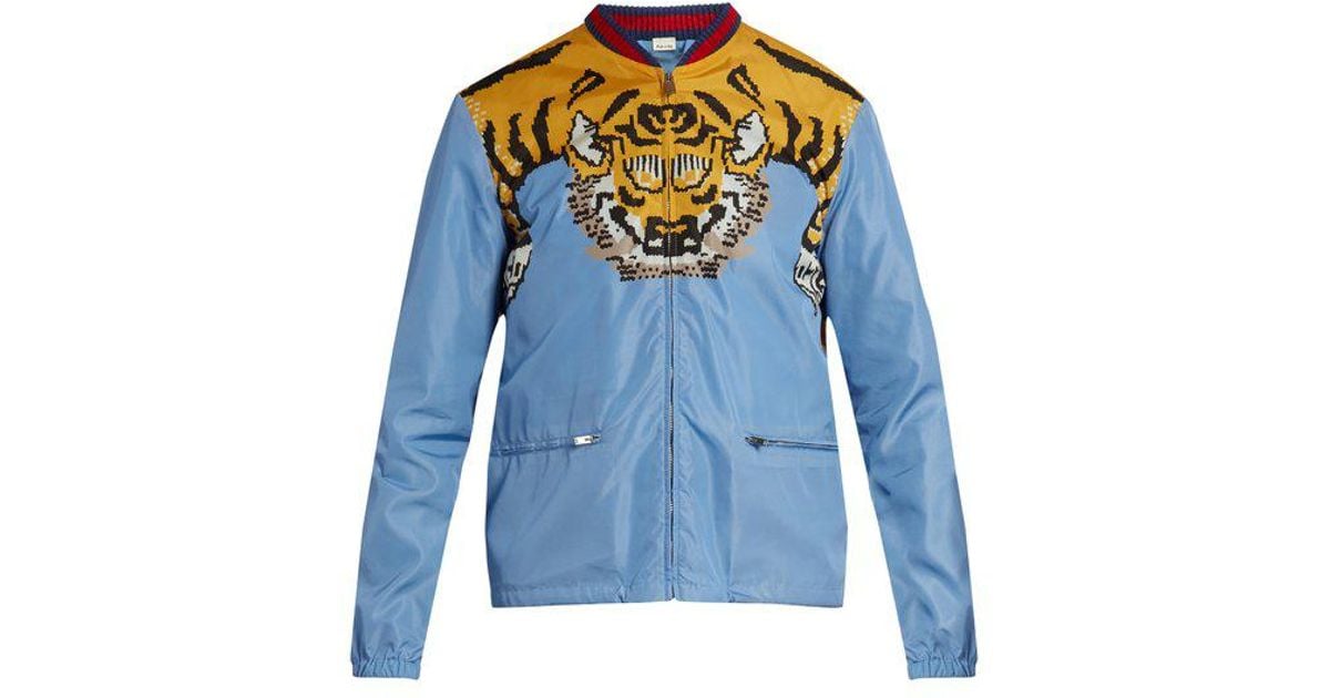 gucci leather jacket tiger