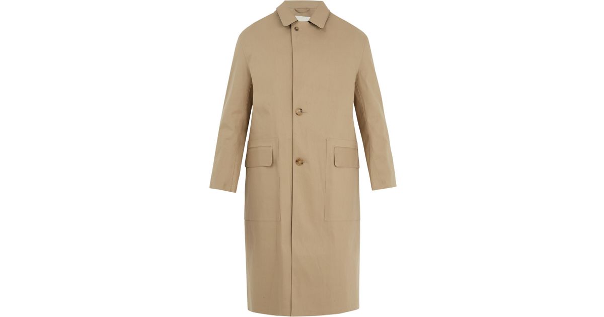 mackintosh men's single breasted coat cotton